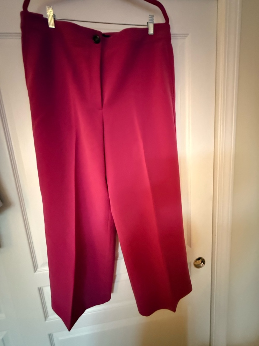 Brand New Ann Taylor Wide-Leg Pants in Fuchsia Pink Fully Lined